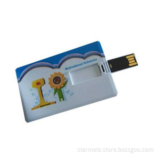 Credit Card USB Flash Drive, Made of ABS Material, Full Capacity, No Fake